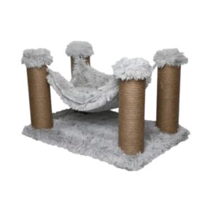 Dubex Long Plush Hammock & Cat Scratcher grey