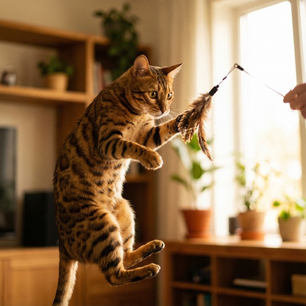 Bengal cat care guide - high energy play and exercise