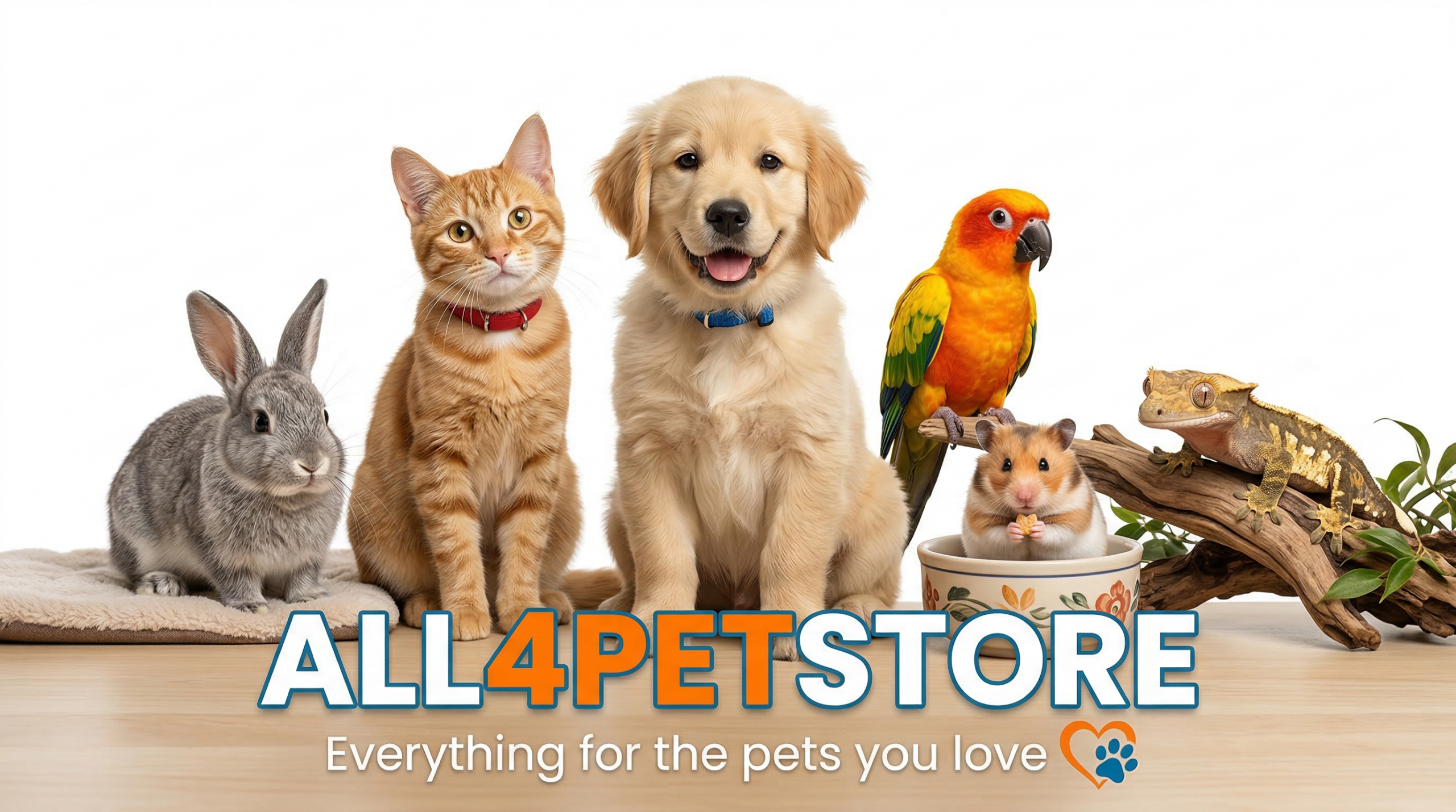 All4PetStore professional pet supplies for dogs, cats, rabbits and exotic pets